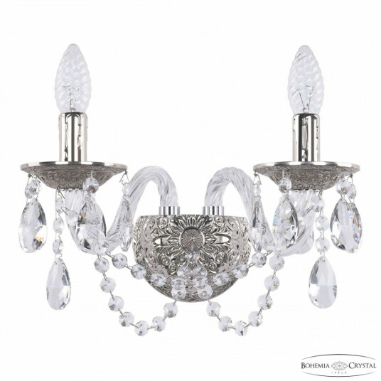 Фото Бра хрустальные 16202B/2/141 Ni Bohemia Ivele Crystal