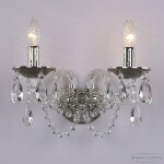 Фото 2 Бра хрустальные 16202B/2/141 Ni Bohemia Ivele Crystal