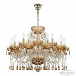 Фото Люстра 5413/10+5/240 G Amber/M-1G K721 Bohemia Ivele Crystal